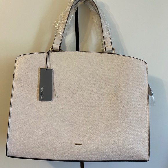Parfois cream coloured embossed Snake Skin Satchel - Picture 1 of 7